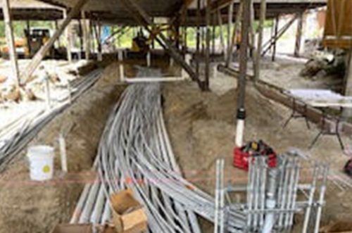 Peabody Place Construction Updates June 23, 2021: Electrical Conduits